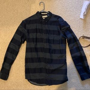 Denim & Flower Blue Striped Shirt